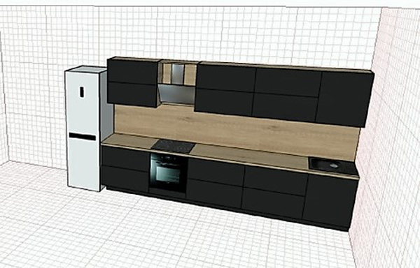 дизайн кухни 3м